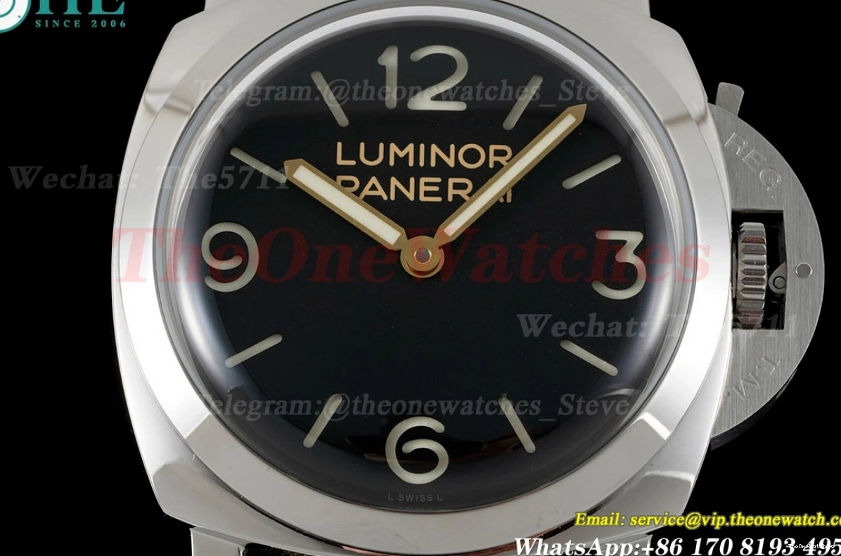 Dial SS 47mm HWF NY Luminor PAM606 Black A3000 0129